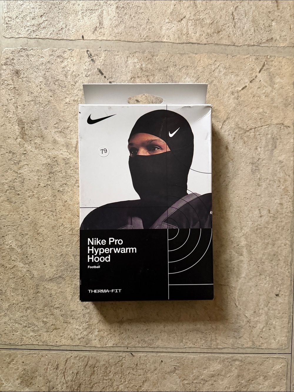 Nike Pro Hyperwarm Hood - Black with White Swoosh